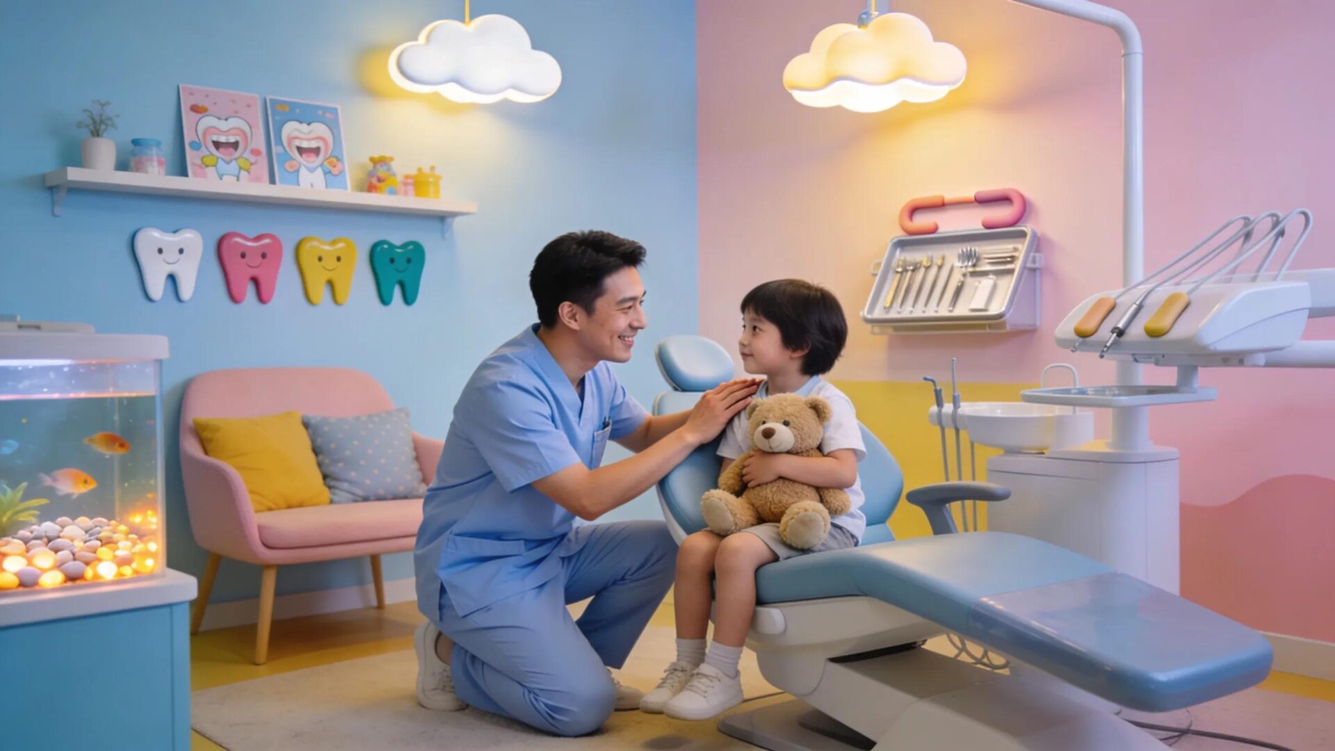 young child at dental visit